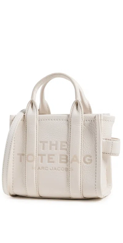 Marc Jacobs The Leather Crossbody Tote Bag Cotton/silver