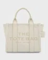 Marc Jacobs The Leather Crossbody Tote Bag In Cotton/silver