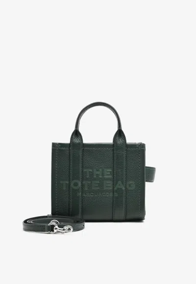 Marc Jacobs The Leather Crossbody Tote Bag In Dark Green