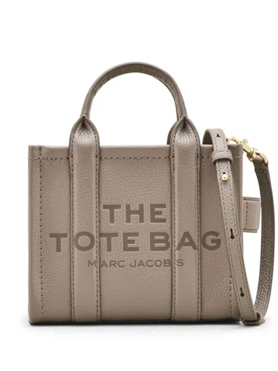 Marc Jacobs The Leather Crossbody Tote Bag In Grau