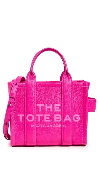 Marc Jacobs The Leather Crossbody Tote Bag Hot Pink