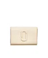 Marc Jacobs The Leather J Marc Logo-plaque Wallet In Nude