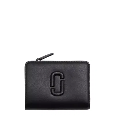 MARC JACOBS MARC JACOBS THE LEATHER J MARC MINI COMPACT WALLET