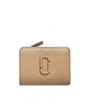 Marc Jacobs The Covered J Marc Mini Wallet In Nude
