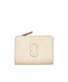 Marc Jacobs The Covered J Marc Mini Compact Wallet In White
