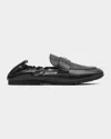 Marc Jacobs Logo-plaque Leather Loafers In Black