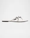 Marc Jacobs The Leather Kiki Thong Sandals In White