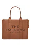Marc Jacobs The Large Tote Bag In Grained Leather In Brown