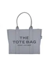 Marc Jacobs The Leather Large Tote Bag In Gray