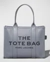 Marc Jacobs The Leather Large Tote Bag In Gray