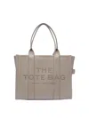 Marc Jacobs The Leather Large Tote Bag In Grey