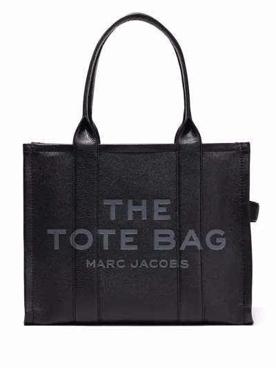 Marc Jacobs The Leather Large Tote Bags In Black