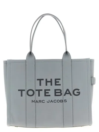 Marc Jacobs The Leather Large Tote Shopping Bag In Gray
