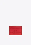 Marc Jacobs The Leather Logo-embossed Cardholder In Red