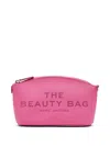 Marc Jacobs The Leather Make Up Bag In Pink