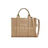 Marc Jacobs The Leather Medium Tote In Neutral
