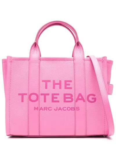 Marc Jacobs The Leather Small Tote Bag In Pink