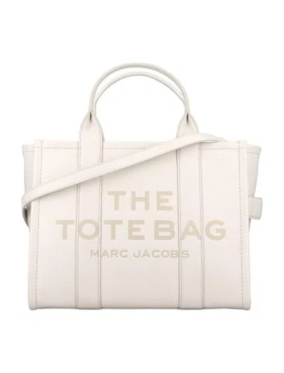 Marc Jacobs The Leather Medium Tote Bag In White