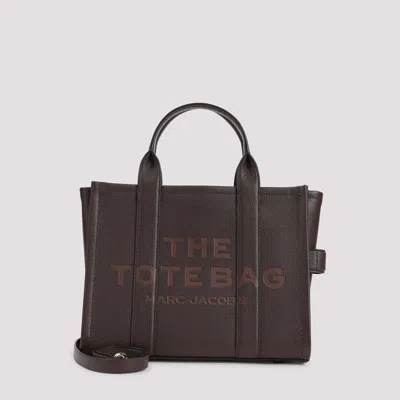 Marc Jacobs The Leather Medium Tote Bag In Brown