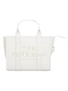 Marc Jacobs The Leather Medium Tote Bag In White