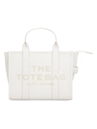 Marc Jacobs The Leather Medium Tote Bag In Beige