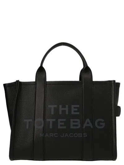Marc Jacobs The Leather Medium Tote Bag Black