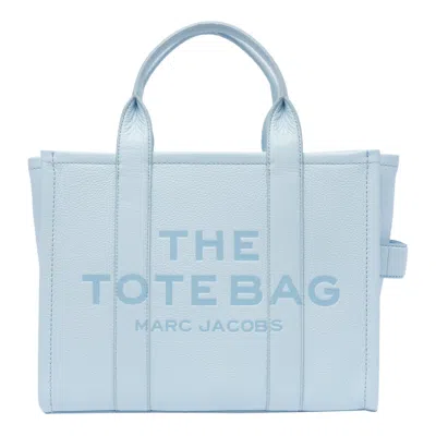 Marc Jacobs The Leather Medium Tote Bag In Blue