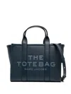 Marc Jacobs Borsa A Mano The Leather Small Tote Bag Blue Sea In Blue