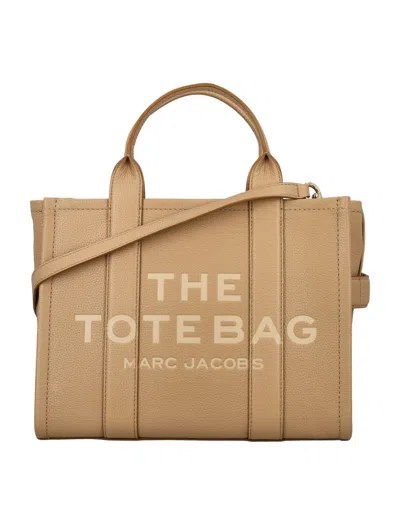 Marc Jacobs The Leather Medium Tote Bag In Brown
