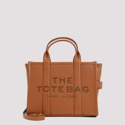 Marc Jacobs The Leather Medium Tote Bag In Brown