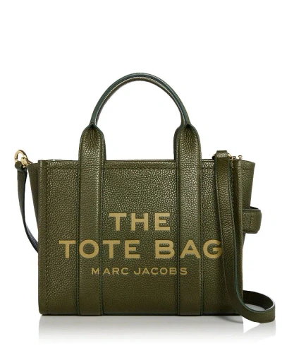 Marc Jacobs The Leather Medium Tote Bag In Green