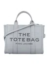 Marc Jacobs The Leather Medium Tote Bag In Gray