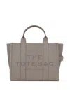 Marc Jacobs The Leather Medium Tote Bag In Gray