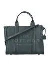 Marc Jacobs The Leather Medium Tote Bag In Green