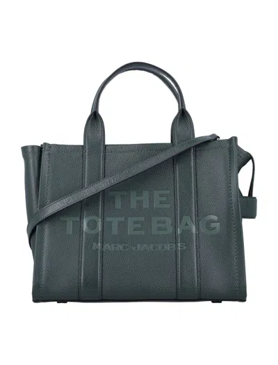Marc Jacobs The Leather Medium Tote Bag In Green