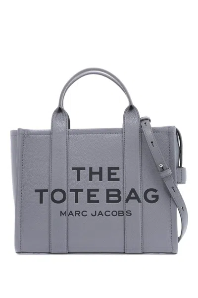 Marc Jacobs The Leather Medium Tote Bag In Grey