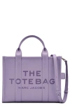 Marc Jacobs The Leather Medium Tote Bag In Lilac