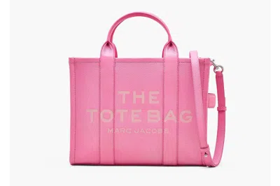 Pre-owned Marc Jacobs The Leather Medium Tote Bag Petal Pink