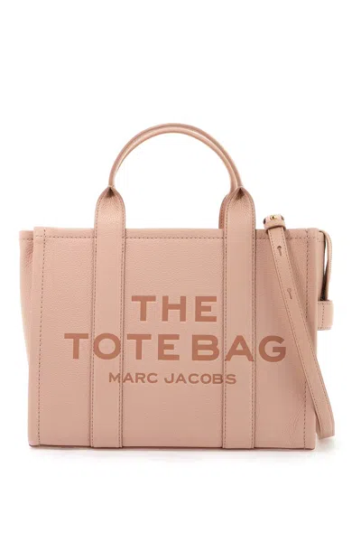 Marc Jacobs The Leather Medium Tote Bag In Pink