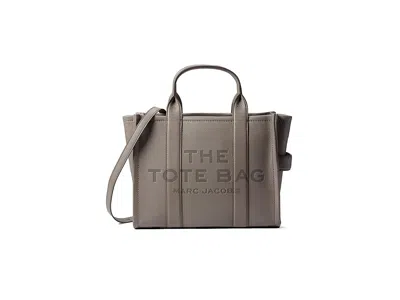 Marc Jacobs The Leather Medium Tote Bag Tote Handbags Cement: One Size In Sand