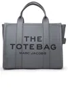 Marc Jacobs Medium Leather Structured Handbag In Wolf Grey