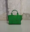 Marc Jacobs The Leather Micro Tote Bag In Green