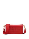 Marc Jacobs The Mini Grained Leather Crossbody Bag In Red Leather