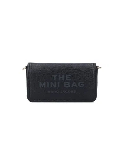 Marc Jacobs The Leather Mini Bag In Black