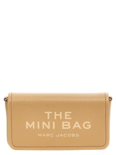 Marc Jacobs The Leather Mini Bag Crossbody Bags Beige