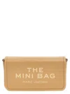 Marc Jacobs 'the Leather Mini Bag' Crossbody Bag In Beige