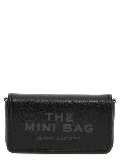 Marc Jacobs 'the Leather Mini Bag' Crossbody Bag In Black
