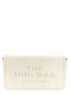 Marc Jacobs The Mini Marc Leather Crossbody Bag In White