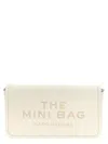 Marc Jacobs The Mini Marc Leather Crossbody Bag In White
