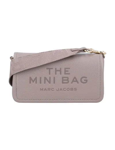 Marc Jacobs The Leather Mini Bag In Gray